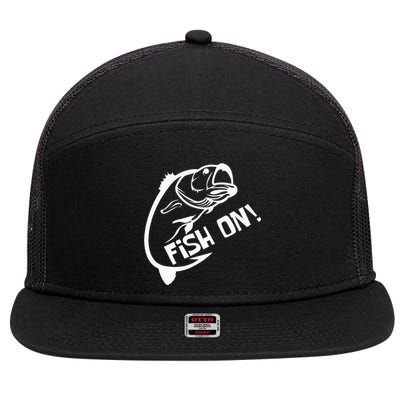 Fish On Fish Keeper 7 Panel Mesh Trucker Snapback Hat