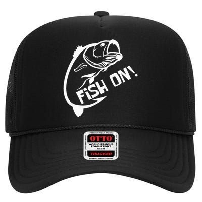 Fish On Fish Keeper High Crown Mesh Back Trucker Hat