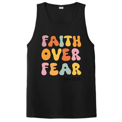 Faith Over Fear Christianshirt Jesus Cute Teen Girl Gift PosiCharge Competitor Tank