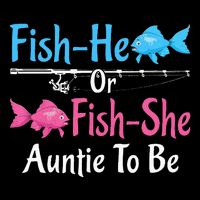 Fishhe Or Fishshe Auntie To Be Gender Reveal Baby Shower Bag