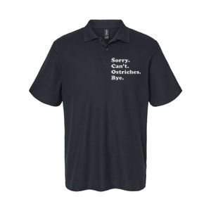 Funny Ostrich Softstyle Adult Sport Polo