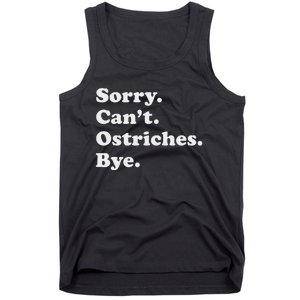 Funny Ostrich Tank Top