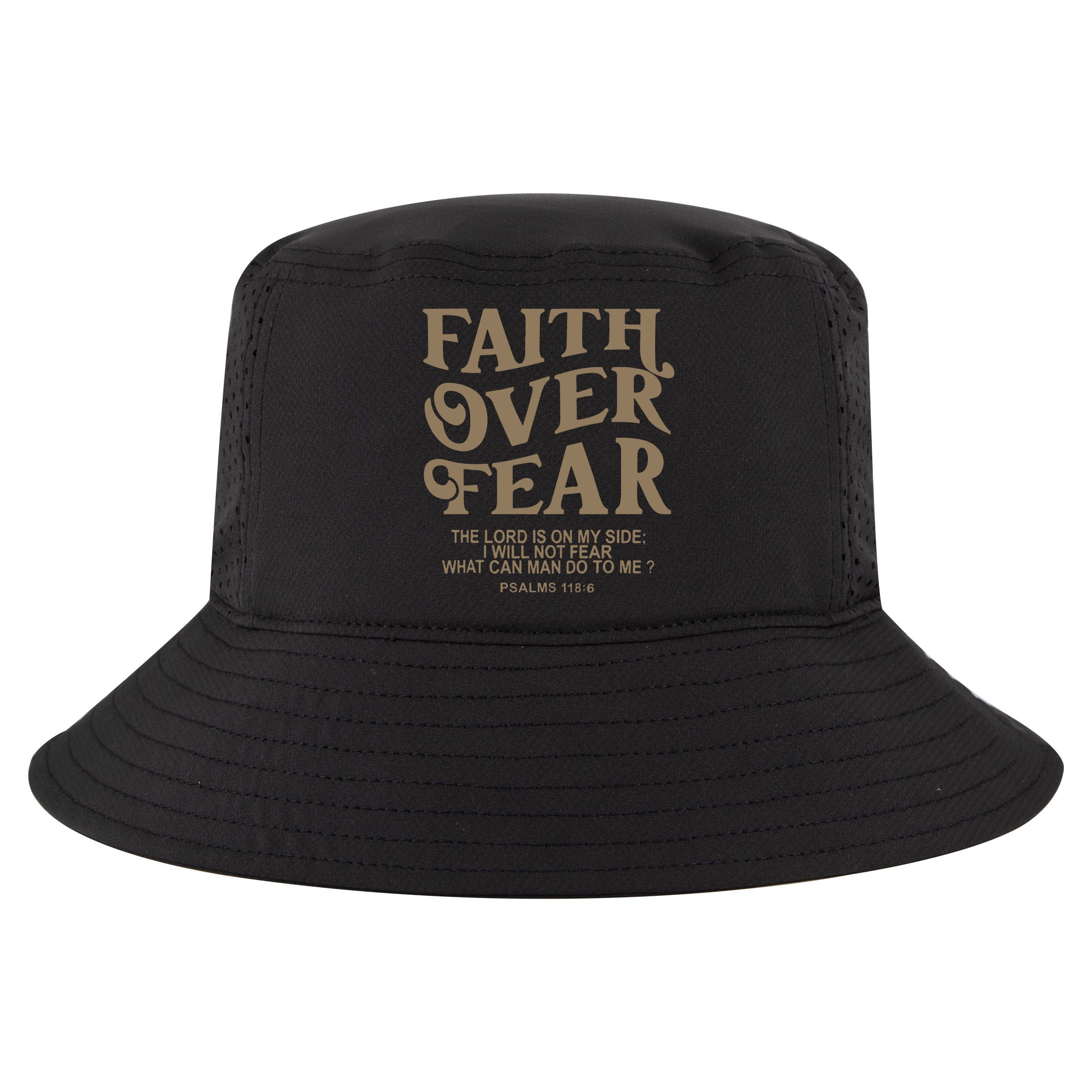 Faith Over Fear Christian Jesus Cool Comfort Performance Bucket Hat