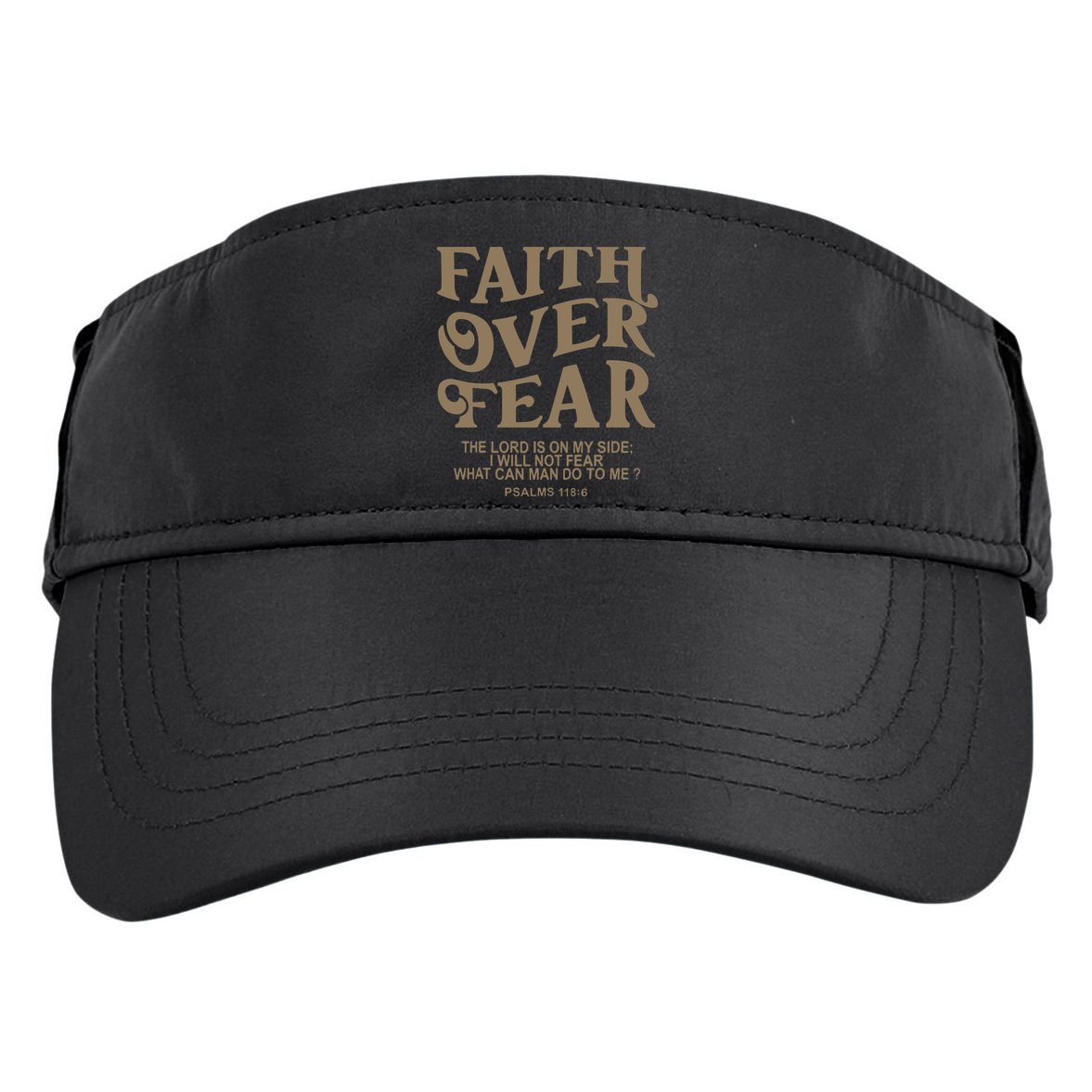 Faith Over Fear Christian Jesus Adult Drive Performance Visor