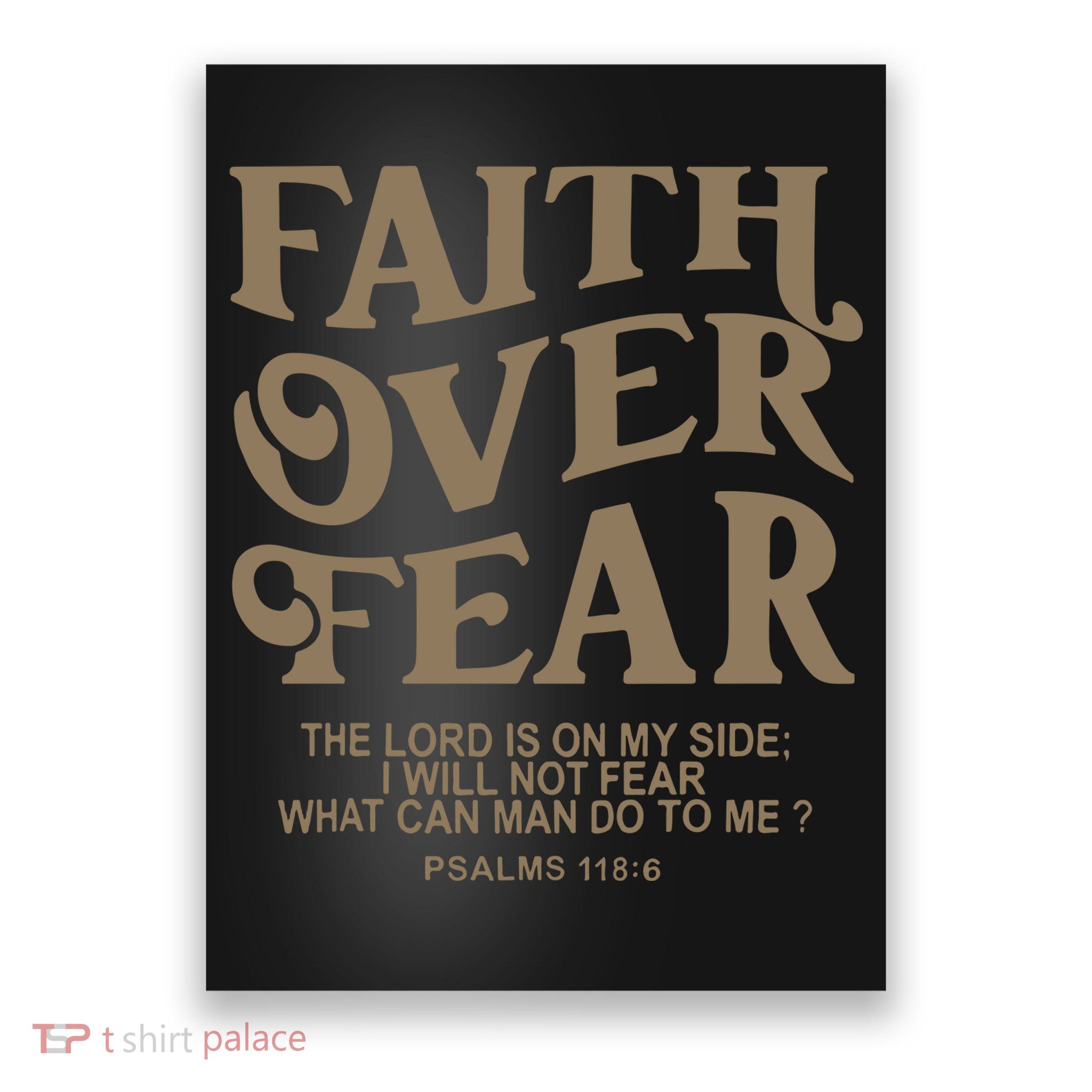 Faith Over Fear Christian Jesus Poster