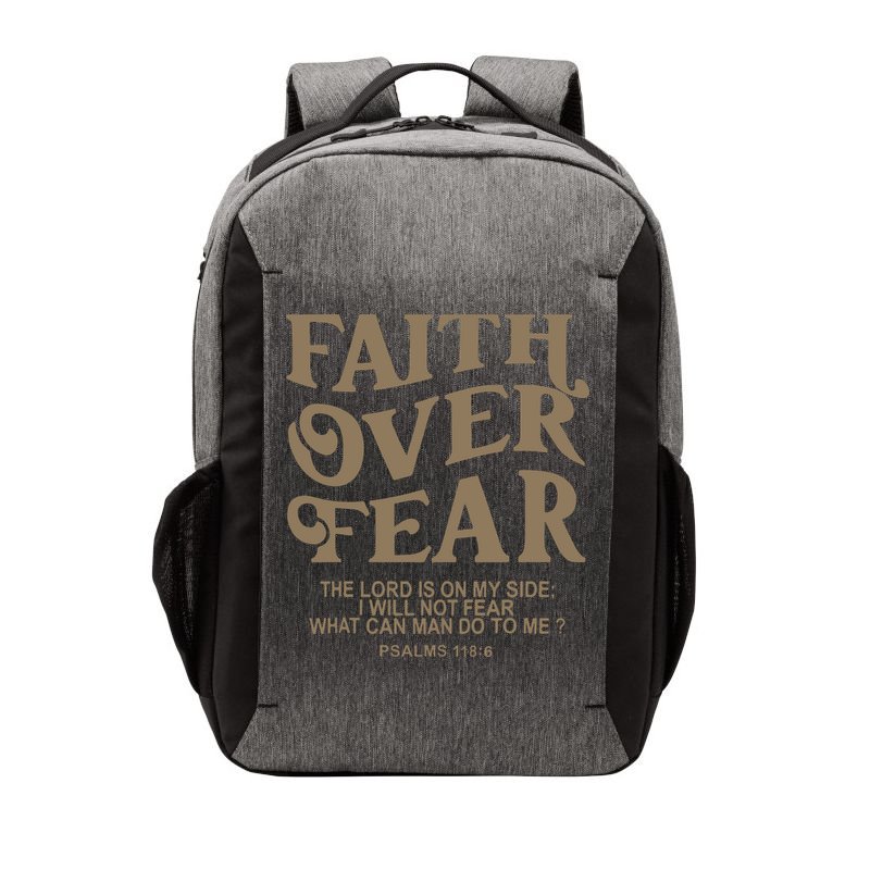 Faith Over Fear Christian Jesus Vector Backpack