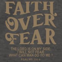 Faith Over Fear Christian Jesus Vector Backpack
