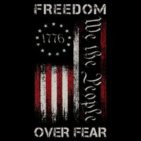 Freedom Over Fear Vintage Us American Flag 1776 Cooling Performance Crew T-Shirt