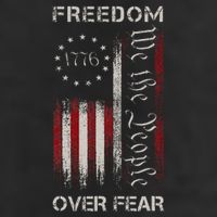 Freedom Over Fear Vintage Us American Flag 1776 Hat