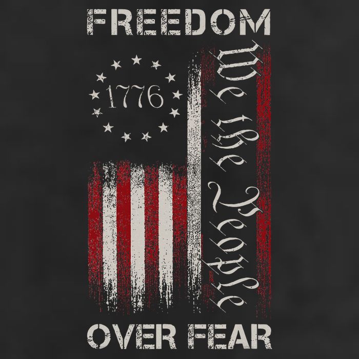 Freedom Over Fear Vintage Us American Flag 1776 Hat