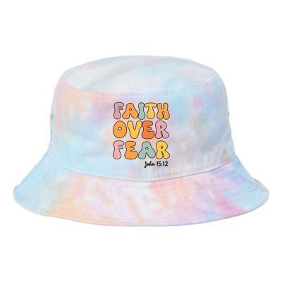 Faith Over Fear Christian Jesus Cute Teen Girl Tie Dye Newport Bucket Hat