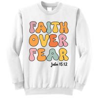 Faith Over Fear Christian Jesus Cute Teen Girl Sweatshirt