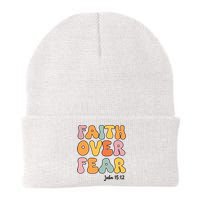 Faith Over Fear Christian Jesus Cute Teen Girl Knit Cap Winter Beanie