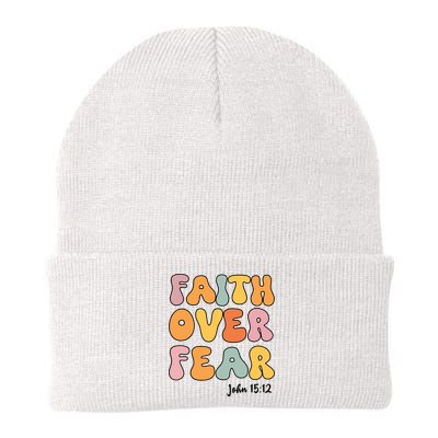 Faith Over Fear Christian Jesus Cute Teen Girl Knit Cap Winter Beanie