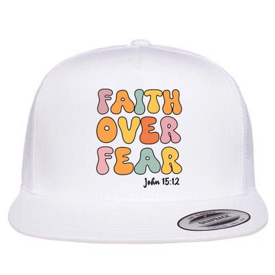 Faith Over Fear Christian Jesus Cute Teen Girl Flat Bill Trucker Hat