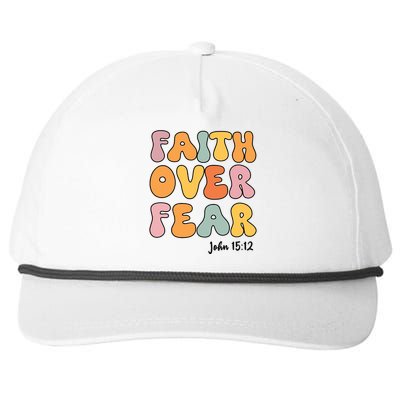 Faith Over Fear Christian Jesus Cute Teen Girl Snapback Five-Panel Rope Hat