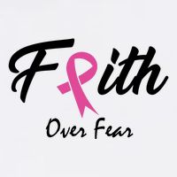 Faith Over Fear Breast Cancer Ribbon Premium T-Shirt