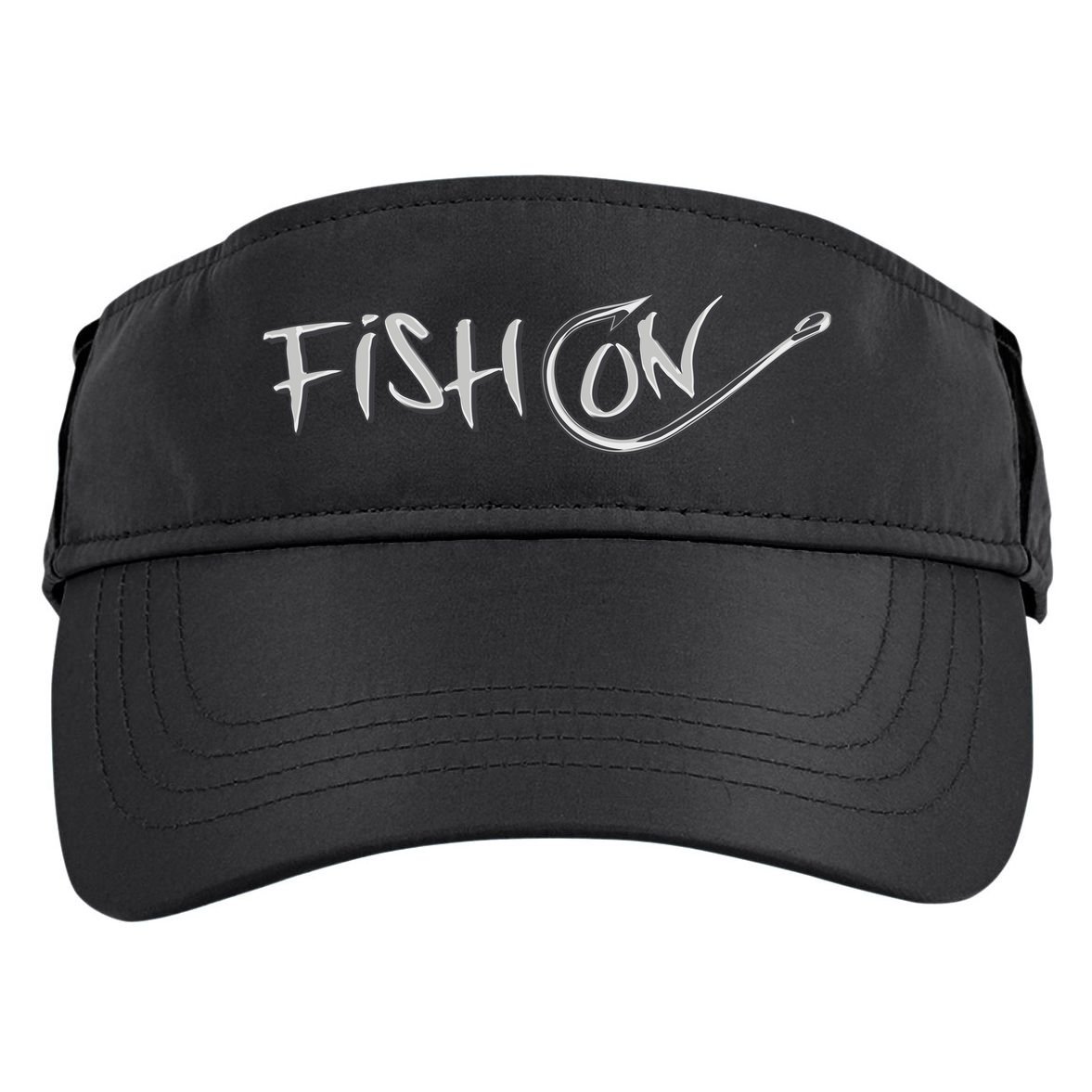 Fish On Fish Hook Adult Drive Performance Visor