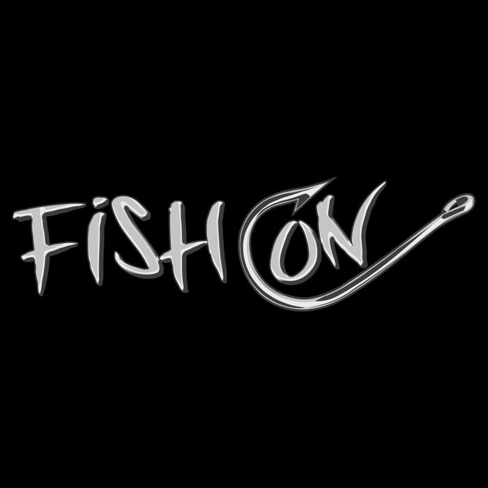 Fish On Fish Hook Drawstring Bag