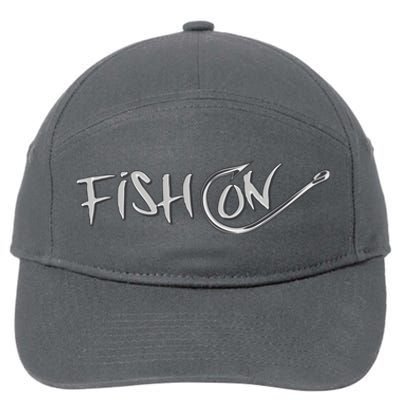 Fish On Fish Hook 7-Panel Snapback Hat