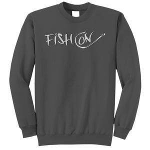 Fish On Fish Hook Tall Sweatshirt