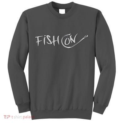 Fish On Fish Hook Tall Sweatshirt