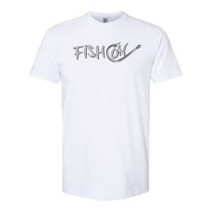 Fish On Fish Hook Softstyle CVC T-Shirt