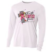 Faith Over Fear Breast Cancer Awareness Christian Religious Cooling Performance Long Sleeve Crew