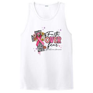 Faith Over Fear Breast Cancer Awareness Christian Religious PosiCharge Competitor Tank