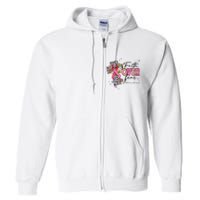 Faith Over Fear Breast Cancer Awareness Christian Religious Full Zip Hoodie