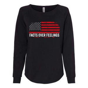 Facts Over Feelings Right Conservative Republican Political Womens California Wash Sweatshirt