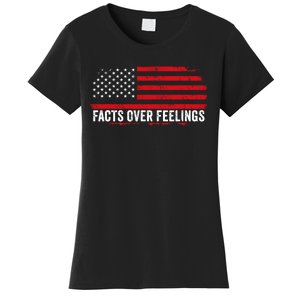 Facts Over Feelings Right Conservative Republican Political Women's T-Shirt