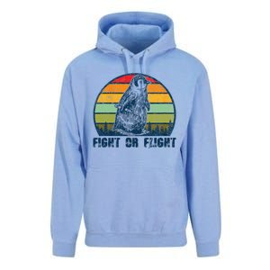 Fight Or Flight Funny Penguin Pun Fight Or Flight Unisex Surf Hoodie