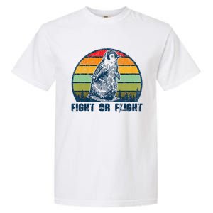 Fight Or Flight Funny Penguin Pun Fight Or Flight Garment-Dyed Heavyweight T-Shirt