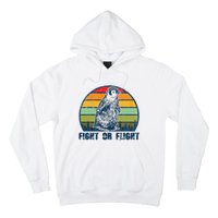 Fight Or Flight Funny Penguin Pun Fight Or Flight Hoodie