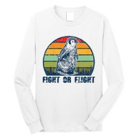 Fight Or Flight Funny Penguin Pun Fight Or Flight Long Sleeve Shirt