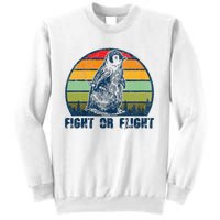 Fight Or Flight Funny Penguin Pun Fight Or Flight Sweatshirt