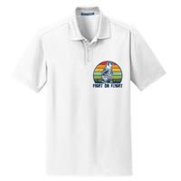 Fight Or Flight Funny Penguin Pun Fight Or Flight Dry Zone Grid Polo