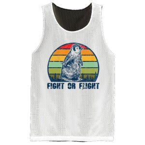 Fight Or Flight Funny Penguin Pun Fight Or Flight Mesh Reversible Basketball Jersey Tank