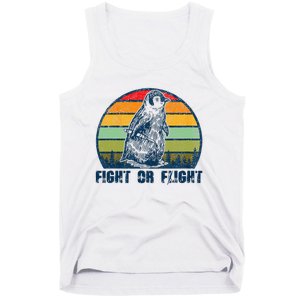 Fight Or Flight Funny Penguin Pun Fight Or Flight Tank Top