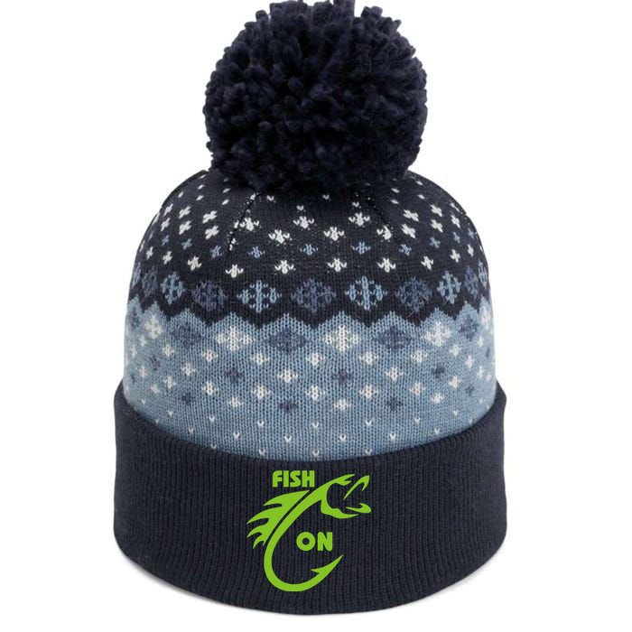 Fish On The Baniff Cuffed Pom Beanie