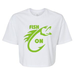 Fish On Bella+Canvas Jersey Crop Tee