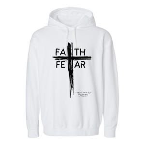 Faith Over Fear Garment-Dyed Fleece Hoodie