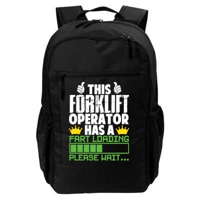 Forklift Operator Fart Loading Oddly Specific Funny Ironic Daily Commute Backpack