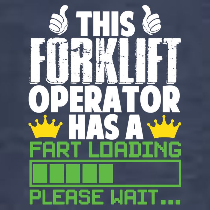 Forklift Operator Fart Loading Oddly Specific Funny Ironic Vector Backpack