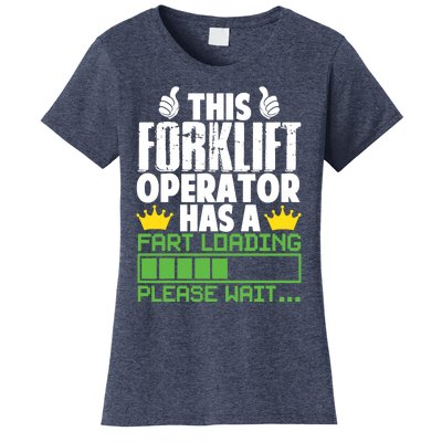 Forklift Operator Fart Loading Oddly Specific Funny Ironic Women's T-Shirt