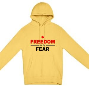 Freedom Over Fear Canada Premium Pullover Hoodie