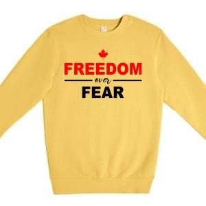 Freedom Over Fear Canada Premium Crewneck Sweatshirt