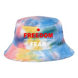 Freedom Over Fear Canada Tie Dye Newport Bucket Hat