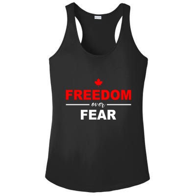 Freedom Over Fear Canada Ladies PosiCharge Competitor Racerback Tank
